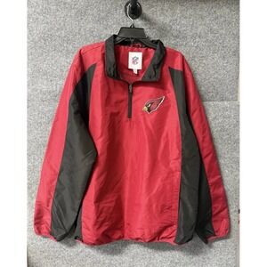 Arizona Cardinals Men's Windbreaker 1/4 Zip Size XXL Polyester‎ NFL Football R44